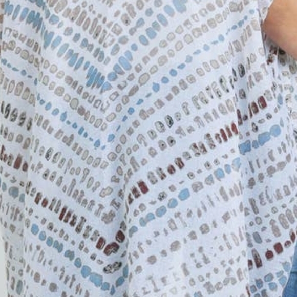 Kimono Boho Tassel White/Brown/Tuquoise Free Earrings! New! - Picture 5 of 7